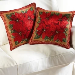 Outlet Tempsl 2 housses poinsettia