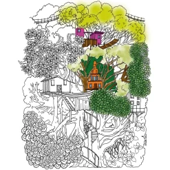 Best Tempsl 20 illustrations à colorier - Villes sauvages