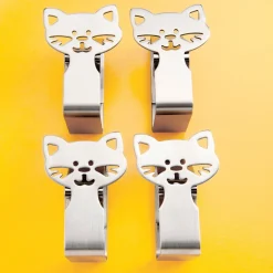 Hot Tempsl 4 pinces nappe têtes de chats