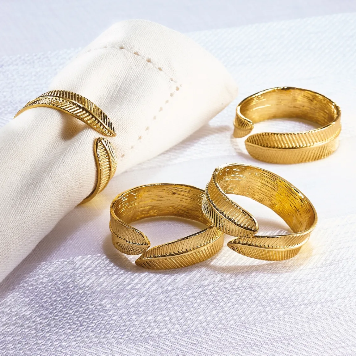 Outlet Tempsl 4 ronds de serviette plume