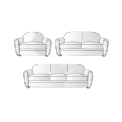 Best Tempsl Anti-glisse housse : Set canapé 3 places