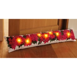 Outlet Tempsl Bas de porte poinsettias LED