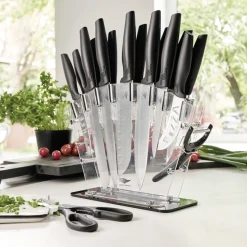 Hot Tempsl Bloc de couteaux 17 pièces Pradel France ®