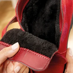 New Tempsl Bottines "Camille" Rouge ou Noir