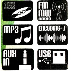 Hot Tempsl Chaîne rétro bois Roadstar