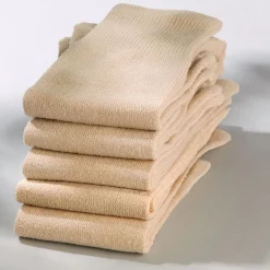 Outlet Tempsl Chaussettes "orteils" soie beige : 5 paires - Taille unique