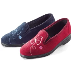 Tempsl Chaussons Butterfly marine ou rouge