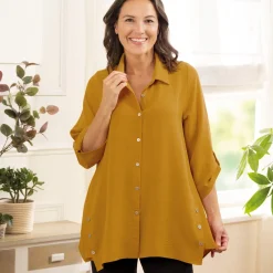 Hot Tempsl Chemise ample moutarde