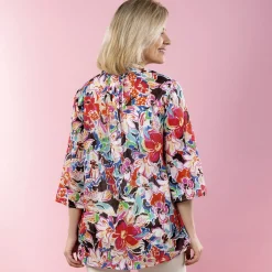 New Tempsl Chemisier long imprimé fleuri