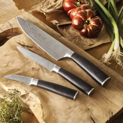 Sale Tempsl Coffret 3 couteaux forgés Pradel France ® effet Damas