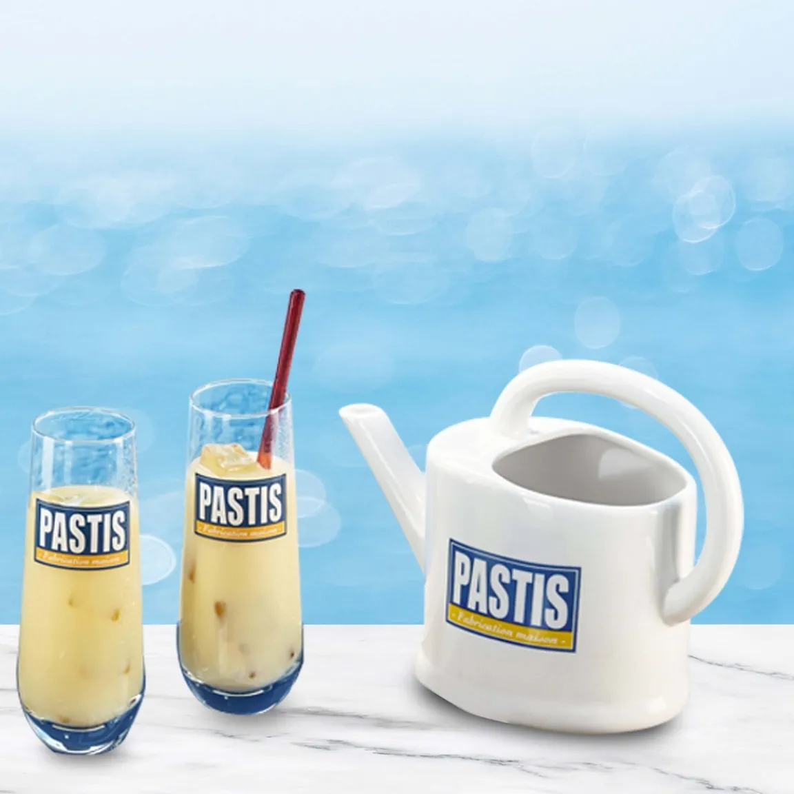 Discount Tempsl Coffret pastis : 2 verre et une carafe