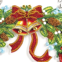 Online Tempsl Couronne de poinsettias à diamanter