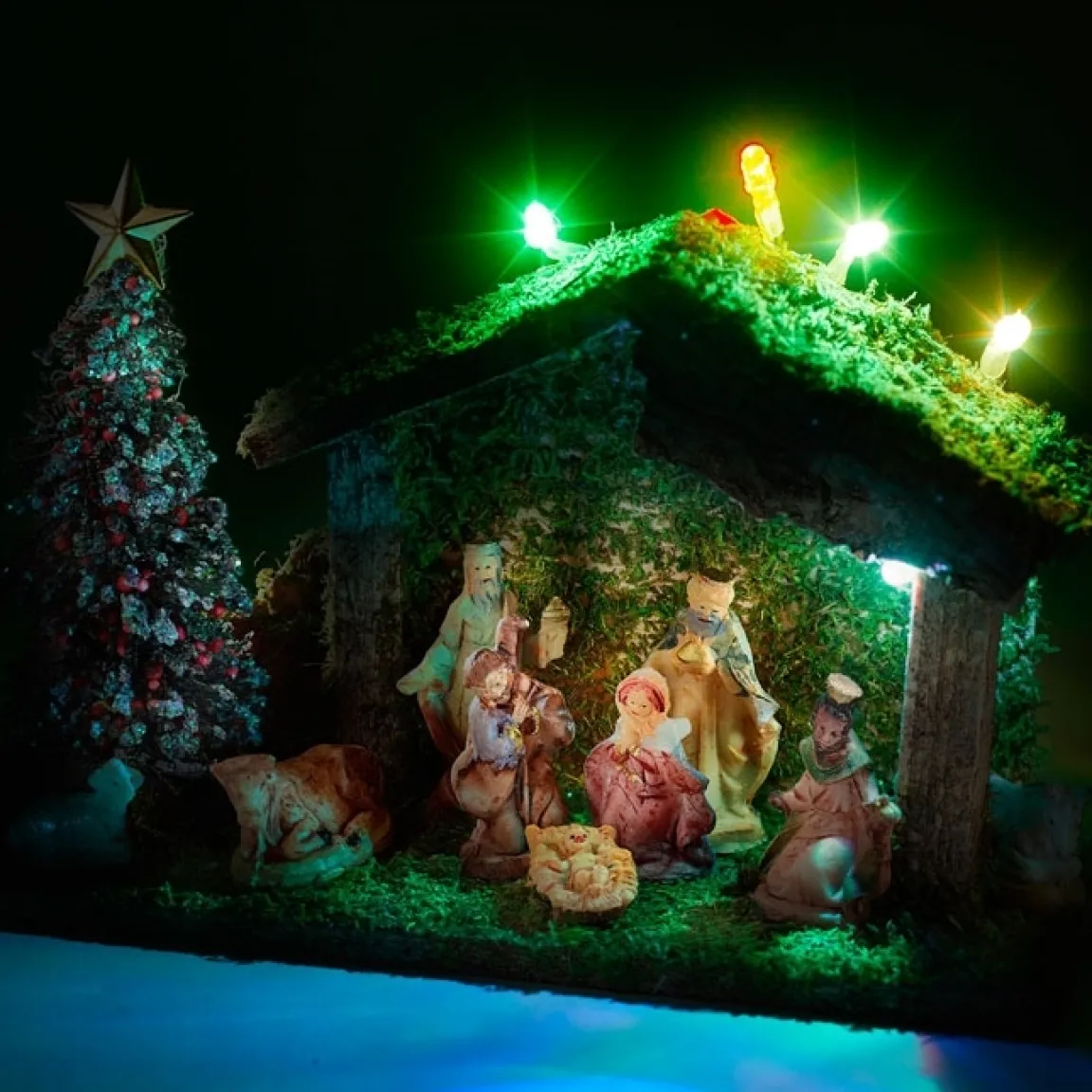 Discount Tempsl Crèche de Noël LED