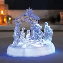Sale Tempsl Crèche lumineuse musicale