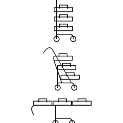 Outlet Tempsl Desserte 3 tiroirs