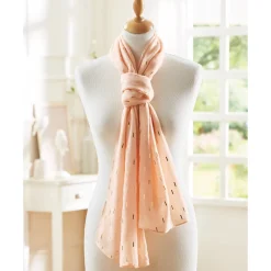Sale Tempsl Etole foulard rose poudré