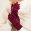 Clearance Tempsl Gants fantaisie rouge