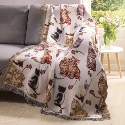 Discount Tempsl Jeté de fauteuil chats