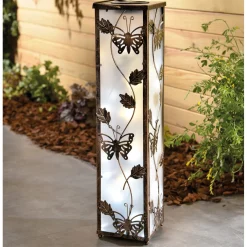 Discount Tempsl Lampe de sol papillons solaire