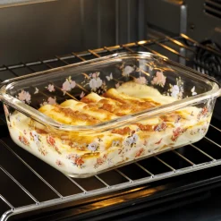 Hot Tempsl Lot de 3 boîtes borosilicate fleuries