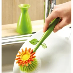 Sale Tempsl Lot de 2 brosses vaisselle fleur