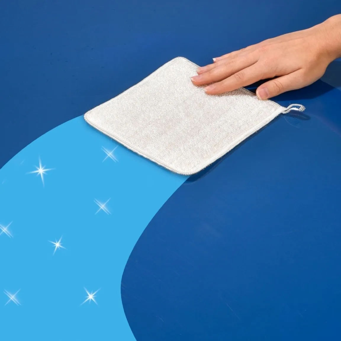 Sale Tempsl Lot de 6 carrés de ménage blancs en viscose de bambou