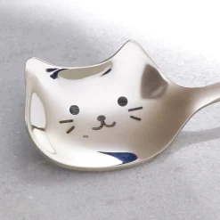 Online Tempsl Lot de 4 cuillères chat inox