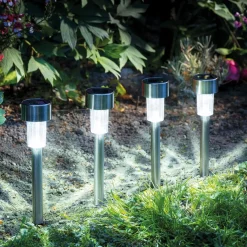 Best Tempsl Lot de 10 lampes solaires Blanches
