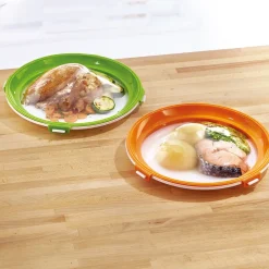 Hot Tempsl Lot de 2 ou 4 plats de conservation ronds
