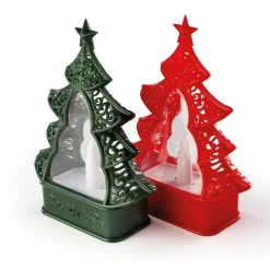 Discount Tempsl Lot de 2 sapins LED (rouge + vert)