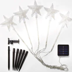 Hot Tempsl Lot de 5 étoiles solaires