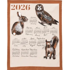 Sale Tempsl Lot de 3 torchons calendrier chat/chien/animaux de la forêt 2026