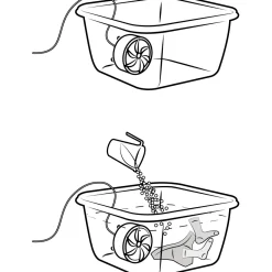 Tempsl Mini turbine de lavage