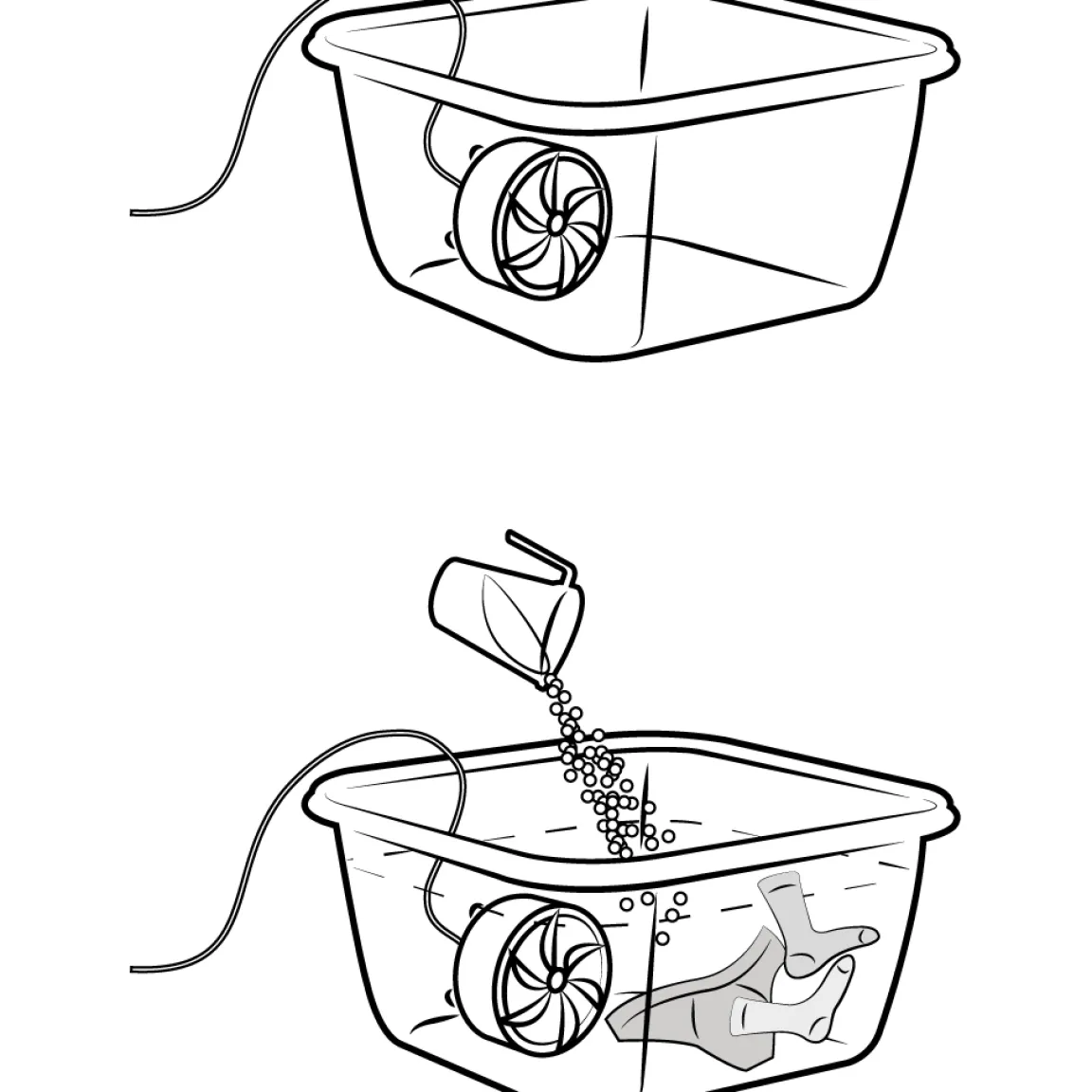 Tempsl Mini turbine de lavage