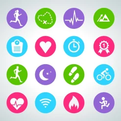 Hot Tempsl Montre podomètre silicone Noire, Blanc ou Fleurs