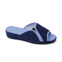 Clearance Tempsl Mules éponge vichy Bleu - taille 36