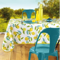 Hot Tempsl Nappe imprimée citron de Menton Rectangulaire