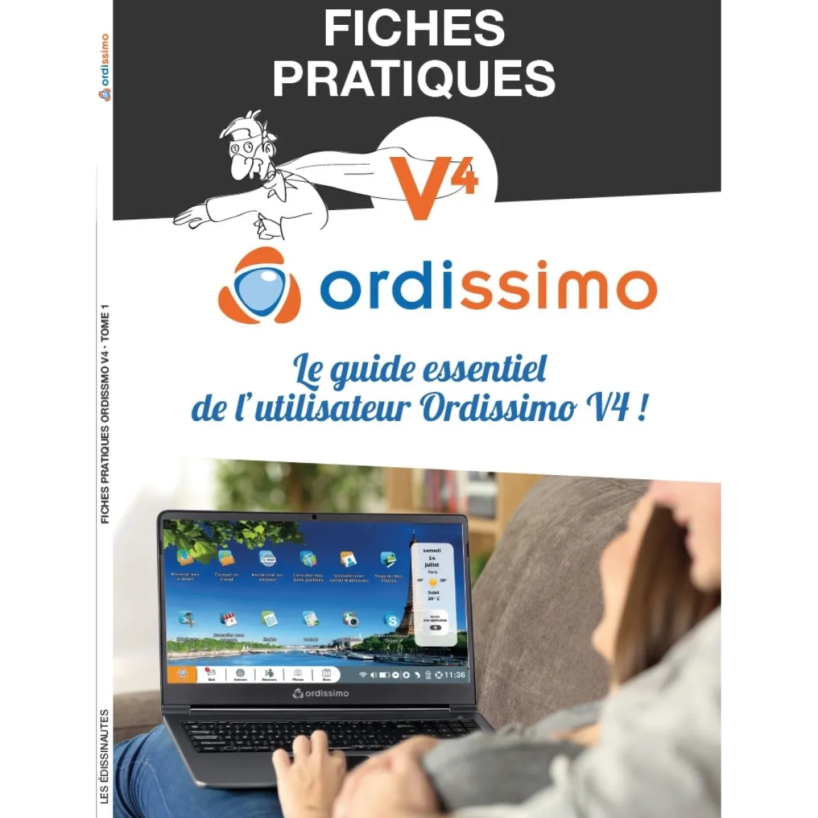 Tempsl Ordinateur portable Ordissimo Agathe 2 + guide + housse