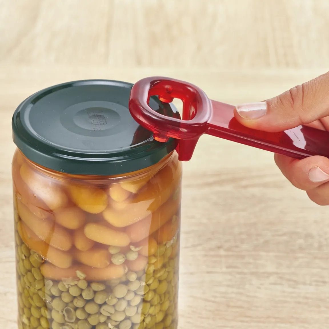 Discount Tempsl Ouvre bocal rouge