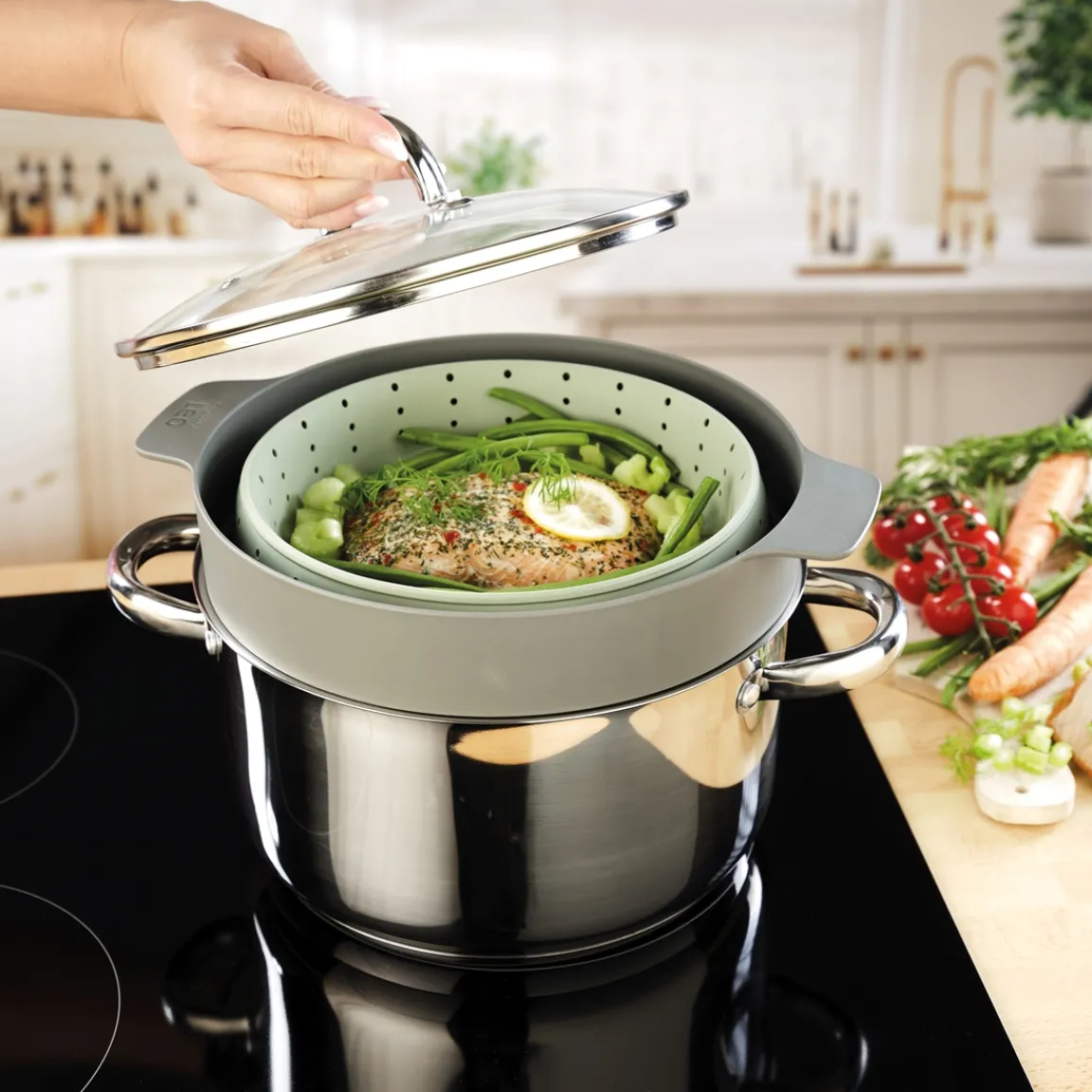 Online Tempsl Panier vapeur/passoire BergHOFF