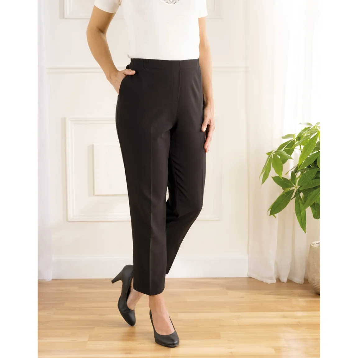 Sale Tempsl Pantalon à pinces noir