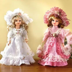 Hot Tempsl Poupée d'ornement romantique Rose ou Blanche