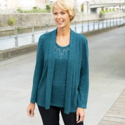 Best Tempsl Pull 2 en 1 plastron fantaisie