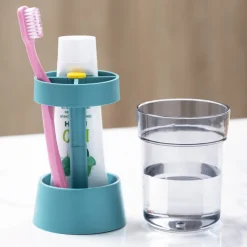 Discount Tempsl Support pour brosses à dents bleu