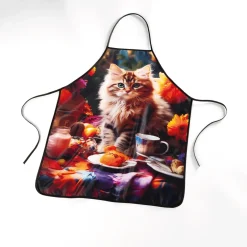 New Tempsl Tablier chat d'automne