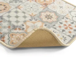 Discount Tempsl Tapis carreaux ciment bleu ou beige