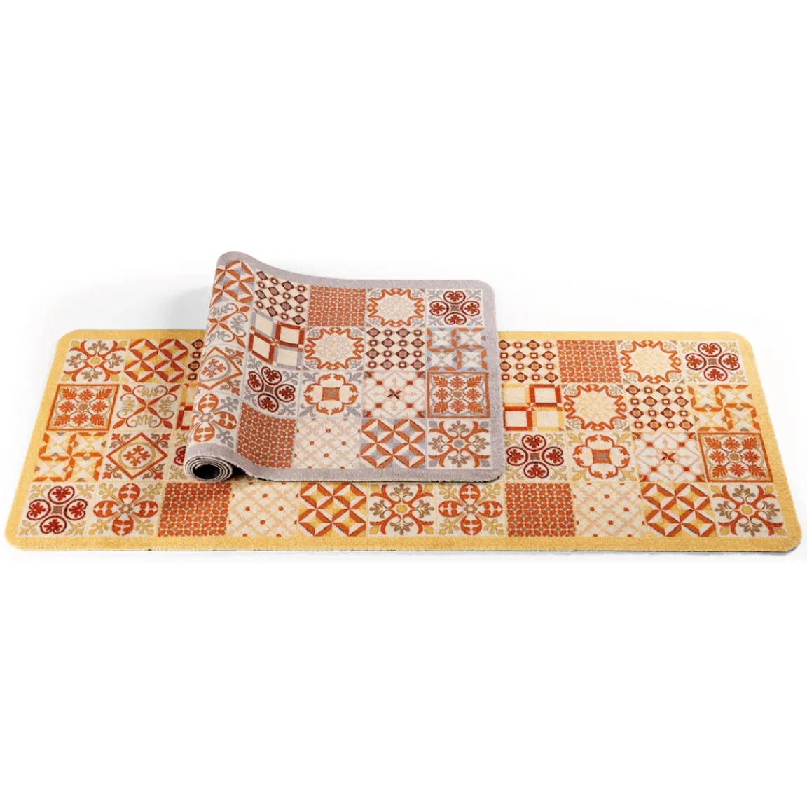 Discount Tempsl Tapis carreaux de ciment gris 45 x 120 cm