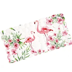 Hot Tempsl Tapis de bagnoire flamants roses