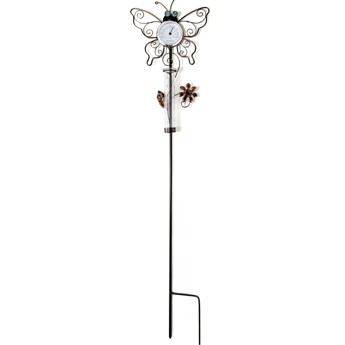 Hot Tempsl Thermomètre/pluviomètre papillons arabesques