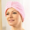 Discount Tempsl Turban sèche-cheveux rose